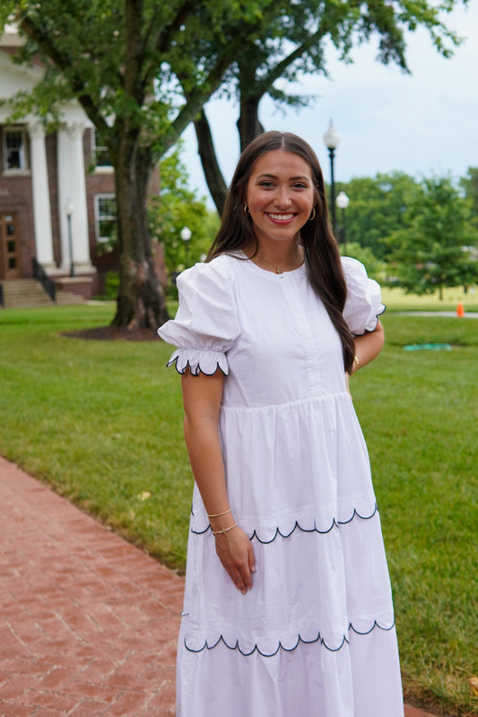 Sweet and Scalloped Dress