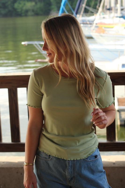 Everyday Top in Olive